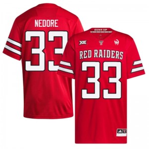 Elite Thread Ansel Nedore #33 Texas Tech Red Jersey | Men University Football Embroidery Fan Gear 54934158