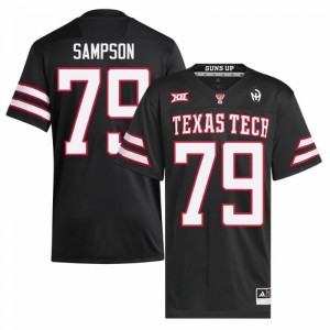 Black Howard Sampson #79 Texas Tech Jersey | Men High School Football Licensed Stitch 56362787