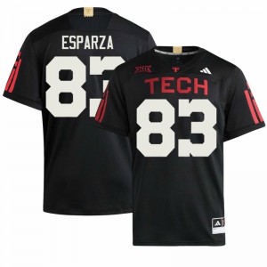 Top-Tier Jack Esparza #83 TTU Black 100 Year Anniversary Jersey | Men University Football Embroidery Fan Gear 21747101