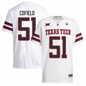 TTU Red Raiders Jayden Cofield #51 White Jersey | Premium Stitched NCAA Football Men Apparel 83448166