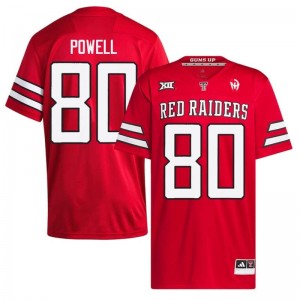 #80 Kai Powell TTU Red Raiders Red Jersey | Alumni Embroidery Men Player Football Gear 44346316
