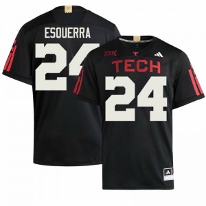 Black Malik Esquerra #24 Tech 100 Year Anniversary Jersey | Men High School Football Limited Embroidery 29502753