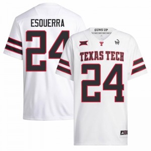 Texas Tech Malik Esquerra #24 White Jersey | Premium Stitched NCAA Football Men Apparel 51470086