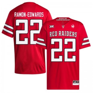 TTU Marcus Ramon-Edwards #22 Red Jersey | Genuine Embroidery NCAA Football Men Apparel 75176851