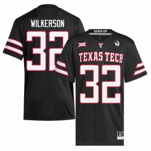 #32 Sawyer Wilkerson Texas Tech Red Raiders Black Jersey | Authentic Stitch Men Player Football Gear 13007842
