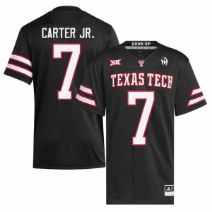 Texas Tech Red Raiders Terrance Carter Jr. #7 Black Jersey | Pro Cut Stitch NCAA Football Men Apparel 53653608