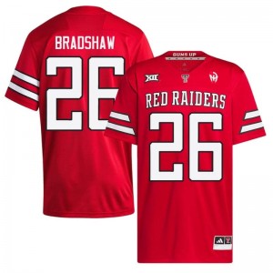 Elite Thread Aaron Bradshaw #26 Tech Red Jersey | Men University Football Embroidery Fan Gear 82231748