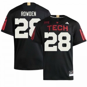 Ashton Rowden #28 TTU Red Raiders 100 Year Anniversary Jersey | Pro-Grade Black College Football Men Embroidery 62087429