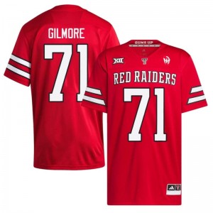 Bryce Gilmore #71 Texas Tech Jersey | Gameday Red College Football Men Embroidery 28143985