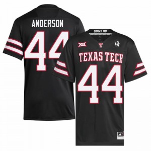 #44 Donny Anderson TTU Red Raiders Black Jersey | Authentic Stitch Men Player Football Gear 89481457