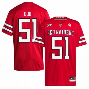 #51 Felix Ojo Red Raiders Red Jersey | Alumni Embroidery Men Player Football Gear 43246436