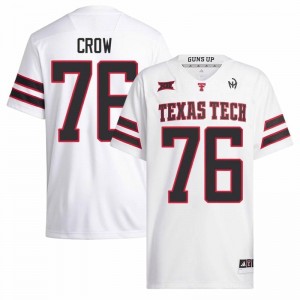 TTU Jacob Crow #76 White Jersey | Premium Stitched NCAA Football Men Apparel 46175298