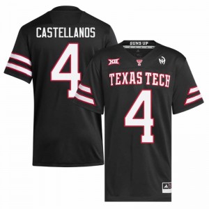 TTU Thomas Castellanos #4 Black Jersey | Pro Cut Stitch NCAA Football Men Apparel 78590848