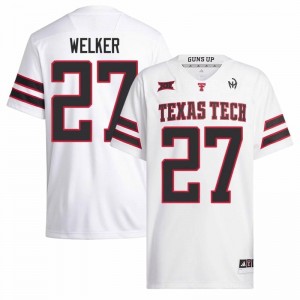 Durable Wes Welker #27 Texas Tech Red Raiders White Jersey | Men University Football Stitched Fan Gear 75036570