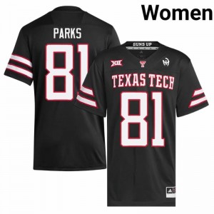 Dave Parks #81 Red Raiders Jersey | Iconic Black College Football Women Embroidery 95738648