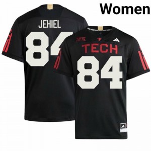 Imari Jehiel #84 Texas Tech 100 Year Anniversary Jersey | Pro-Grade Black College Football Women Stitched 32402829