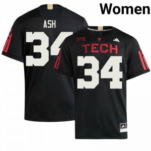 Kaegan Ash #34 TTU 100 Year Anniversary Jersey | Pro-Grade Black College Football Women Stitched 71061499