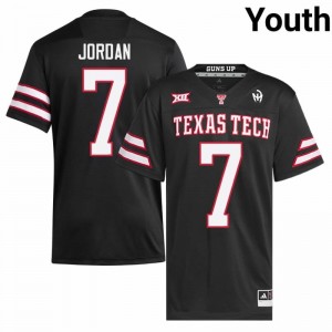 Texas Tech Brenden Jordan #7 Black Jersey | Pro Cut Stitched NCAA Football Youth Apparel 45072645