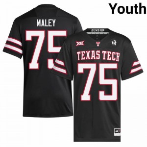 Black Garin Maley #75 Texas Tech Jersey | Youth High School Football Licensed Stitched 46720060