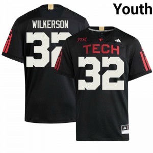 Red Raiders Sawyer Wilkerson #32 Black 100 Year Anniversary Jersey | Essential Swen NCAA Football Youth Apparel 47718262