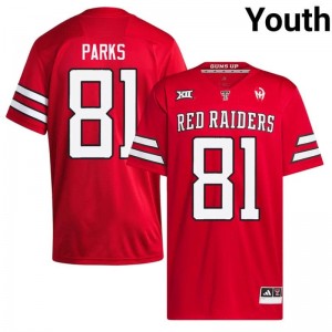 #81 Dave Parks TTU Red Jersey | Alumni Stitch Youth Player Football Gear 74551645