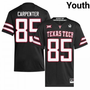 Jett Carpenter #85 Texas Tech Red Raiders Jersey | Iconic Black College Football Youth Stitched 66236816