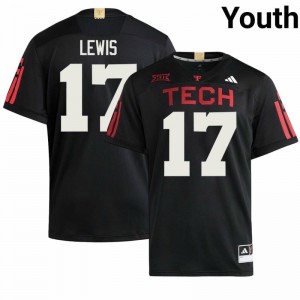 Black Noah Lewis #17 TTU 100 Year Anniversary Jersey | Youth High School Football Limited Swen 66438299