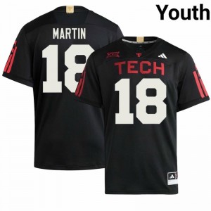 #18 S'Vioarean Martin Texas Tech Red Raiders Black 100 Year Anniversary Jersey | Classic Swen Youth Player Football Gear 82354791